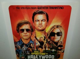 QUENTIN TARANTINO ONCE UPON A TIME IN HOLLYWOOD 2 LP SOUNDTRACK POSTER, 12
