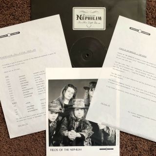 Fields Of The Nephilim Ultra Rare Black Label Promo,  Press Kit _for Her Light_
