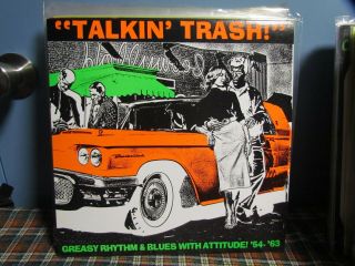 Talkin Trash - Various Artists Lp Rnb Rockabilly Striptease Garage Pigmeat