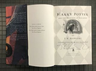 Jk Rowling Signed Harry Potter & The Prisoner Of Azkaban Book Autograph Jsa Loa