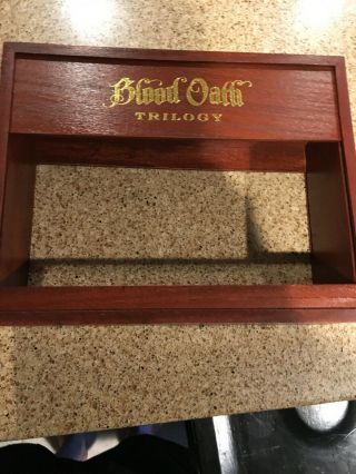Blood Oath Bourbon Trilogy Wooden Box Three Pack - Rare