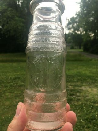 French Farm Dairy Holland Ohio Ace Of Drinks Bottle