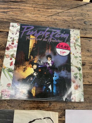 Prince And The Revolution - Purple Rain In Purple Vinyl (1984) C/w Poster Ex,