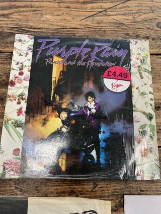 Prince and The Revolution - Purple Rain In Purple Vinyl (1984) c/w poster Ex, 2