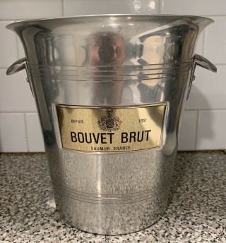 Vintage Bouvet Brut Vintage French Champagne Ice Bucket Made In France