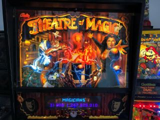THEATRE OF MAGIC Pinball Machine LEDS AUTHORIZED STERN DISTRIBUTOR COLOR DMD 2