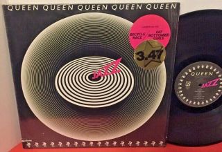 Queen Jazz 1978 Elektra Prog Rock Lp In Shrink W Hype Sticker Ex Vinyl