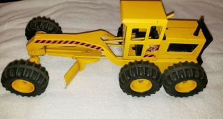 Vintage Road Grader Tonka Trax Yellow Pressed Metal Toy Steel 1980 
