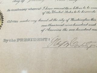HISTORIC President Theodore Roosevelt hand signed 1906 dated Appointment 6