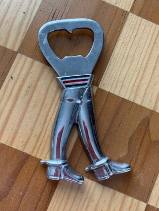 Rare Vintage Gucci Italy Equestrian Riding Boots Bottle Opener Church Key