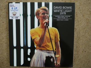 David Bowie White Light 1978 Live 4lp Box Set Coloured Vinyl,  Cds & Dvd
