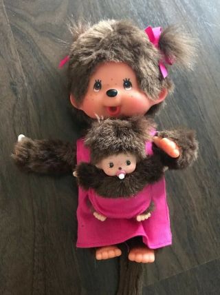 Monchhichi Mother Care With Baby Plush Toy