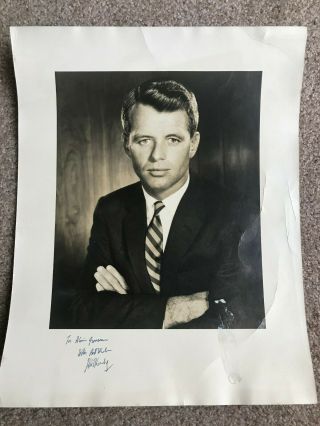 Robert F.  Kennedy 11x14 Photo Signed - Fantastic Image As Attorney General