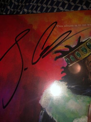 J.  Cole KOD Autographed Signed Vinyl LP Record (Limited Edition,  Red Colored) 4