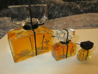 Vintage Fidji Guy Laroche 3 Perfume Parfum 2 Fl.  Oz. ,  1/4 Fl.  Oz. ,  1.  5 Ml