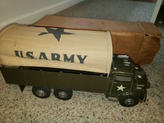 Marx Vintage Toy Steel U.  S.  Army Transport Truck 361