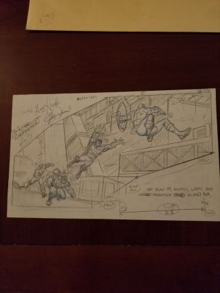 Marvel Ultimate Avengers (2006) completed storyboard art and references 4