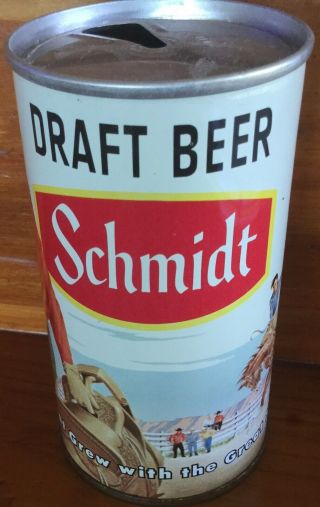 Schmidt Draft 12oz Pull Ss Schmidt Flat Top Beer Can