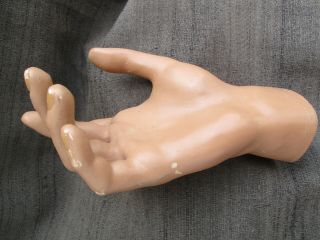 OLD VINTAGE 1960s - 1970s MALE STORE DISPLAY MANNEQUIN MAN ' S RIGHT HAND LIFE SIZE 7
