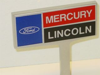 Advertising Ford Mercury Lincoln Car Dealership Desk Top Sign,  3 6