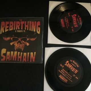 The Rebirthing A Tribute To Samhain 2x 7  Vinyl Limited Edition 30/500 Rare