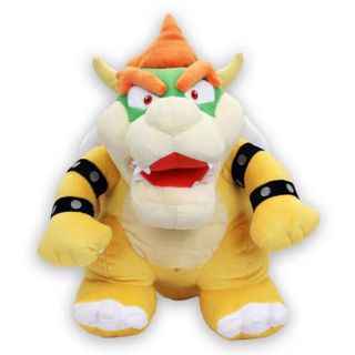 (1244) Bowser 15 " Large Stuffed Plush Toy Official Little Buddy Usa Mario