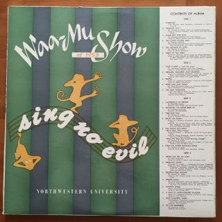 " Waa - Mu Show Of 1958: Sing No Evil " - Northwestern University - Sheldon Harnick