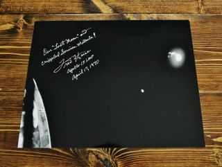 Fred Haise Apollo 13 Lmp Astronaut Autograph Signed 8 " X 10 " Photograph