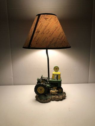 John Deere Tractor Table Lamp With Shade.
