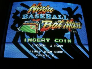 Ninja Baseball Bat Man 野球格闘 Irem Jamma Arcade Pcb Board