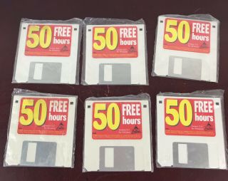 Aol Version 3.  0 3.  5 Floppy Disk Windows America Online Vintage Red Label