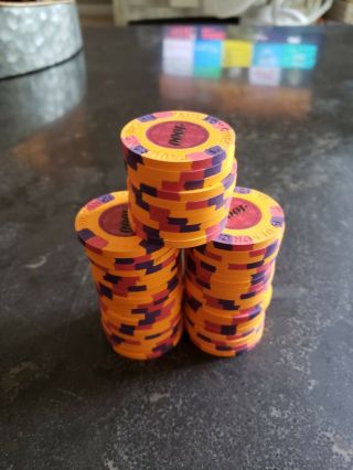 Paulson Tophat & Cane Poker Chips (50 - $1000 Denomination)
