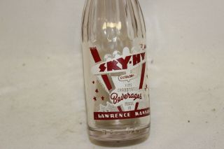 Sky - Hy Beverages Soda Bottle Dr Pepper Bottling Co.  Lawrence,  Kansas 1945