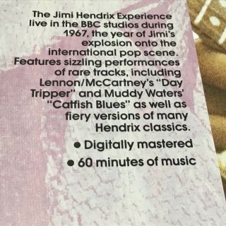 JIMI HENDRIX Vinyl BBC radio one (CLEAR VINYL) RARE 3 sided RYKO w/ OBI 7