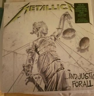 Metallica ".  And Justice For All " Lp Reissue Vinyl Record Metal Megadeth