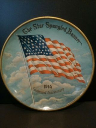 C D Kenny Co 1914 Star Spangled Banner Tip Tray