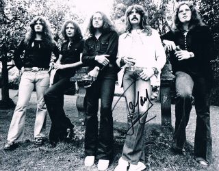 Deep Purple Jon Lord 1941 - 2012 Autograph Photo 8 " X12 " Signed In Person