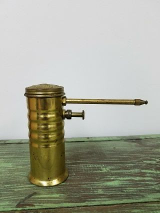 Vintage Brass Eagle Oil Can Oiler Pump No.  66 Style Made In Usa