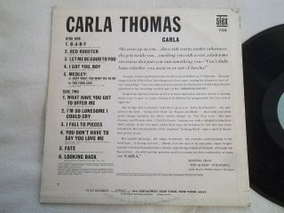 Carla Thomas Carla LP Stax 709 W/HYPE STICKER 2