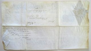 Thomas Mifflin Signed 1796 Land Grant Pennsylvania 3