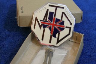 Nos Mg T Texas Register Grille Badge License Plate Topper Accesory Midget Mgb Mg