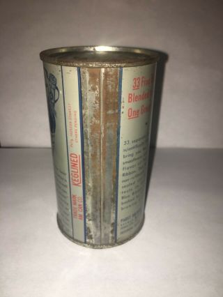 Very Pabst Blue Ribbon Older IRTP Flat Top Beer Can 3