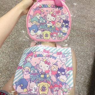 Hello Kitty Pink Lunch Bag For 45th Anniv.  From Taiwan Special Edition
