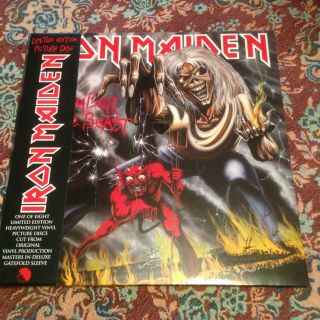 Iron Maiden - The Number Of The Beast - Rare Limited Picture Disc Top