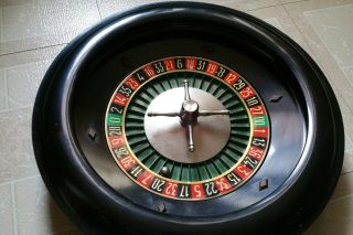14 " Vintage Bakelite Roulette Wheel - Made In France