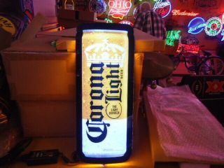 Corona Light Beer Light Bar Sign Fantastic Lighted Sign Man Cave Item Led Mib