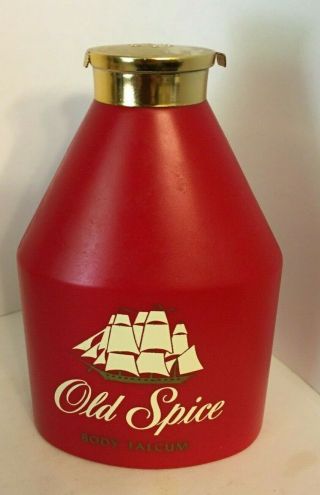 Vintage Old Spice Body Talc Talcum Powder Shulton 7 Oz.  Bottle