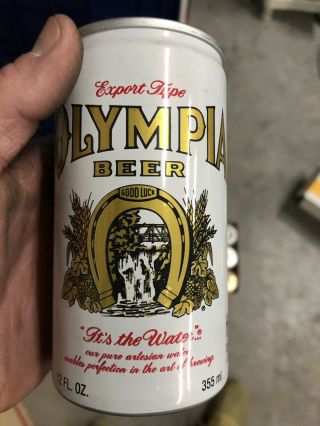 Air Aluminum Flat Top Pull Tab Olympia Beer Cans (12) 6