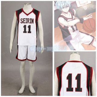 Kuroko Tetsuya Basket Uniform No.  11 Anime Cosplay Costume Mens Boys Sportswear