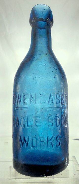 Eagle Soda Sacramento,  California Antique Applied Blob Top Soda Bottle